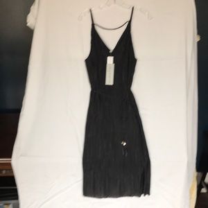 Black slip dress